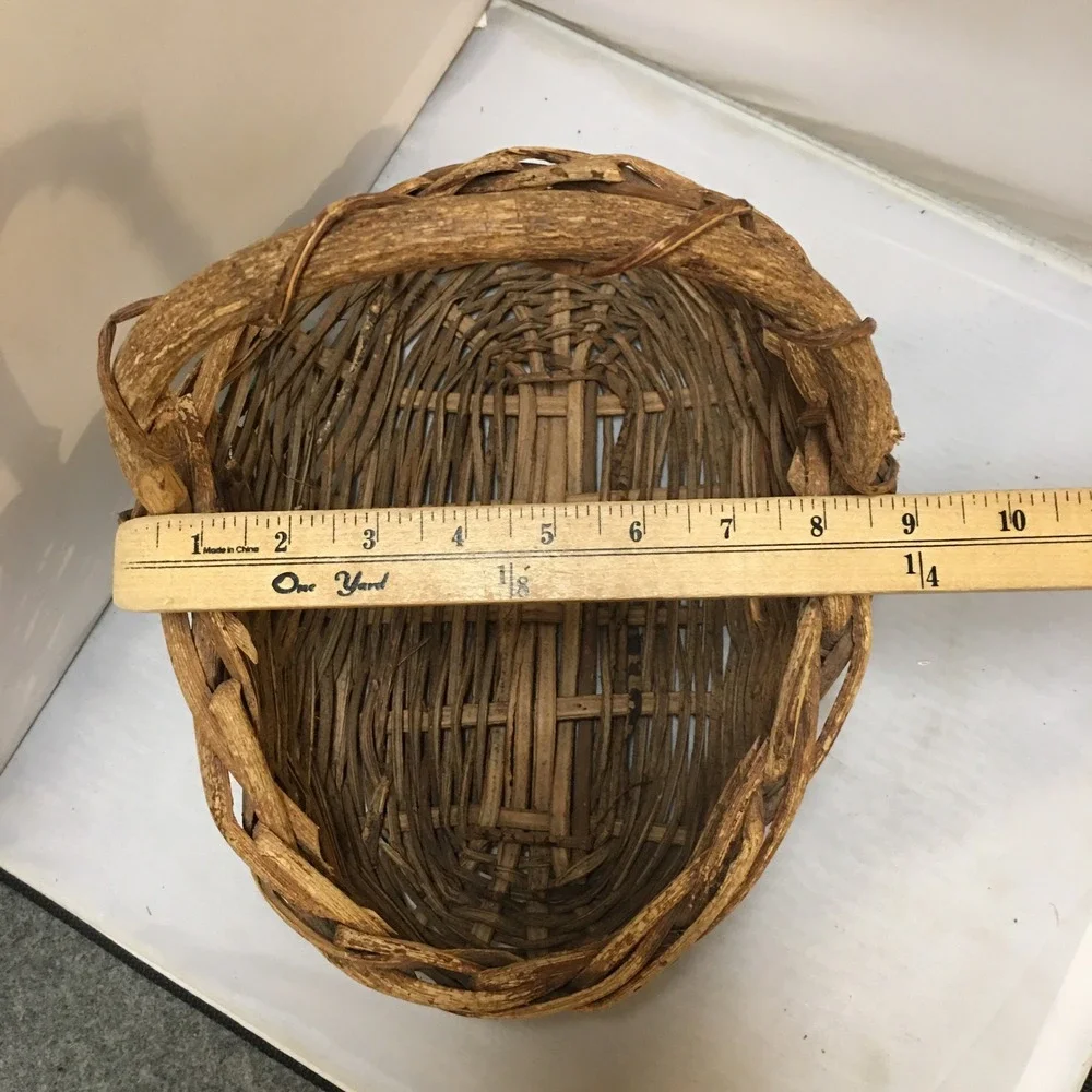Grapevine Basket Unisex OS Brown Rustic Woven Primitive Farmhouse Cottagecore